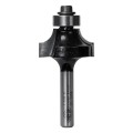 Carb-I-Tool T 504 B - 6.35mm 1/4” Shank 3.2mm Rad 19mm TCT 2 Flute Rounding Over Bits w/ Pilot